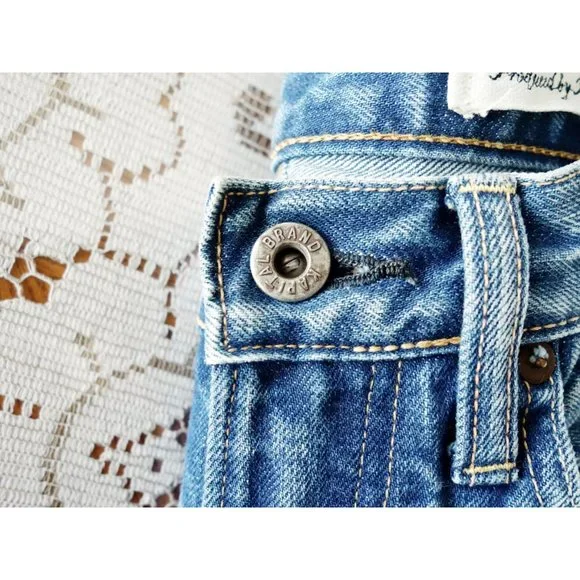 Kapital Japan Stonewash Denim Floral Bird Embroidered Jeans 28 est 25 - Picture 4 of 15